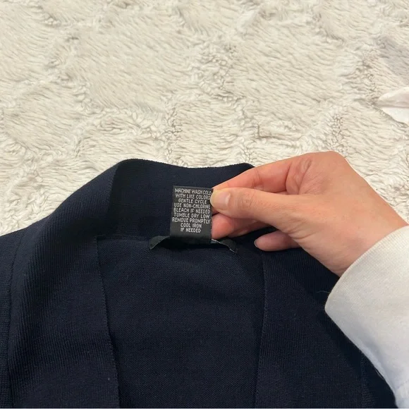 Verve Ami - 1/2 Sleeve Open Cardigan Button Detail Small - Picture 4 of 7